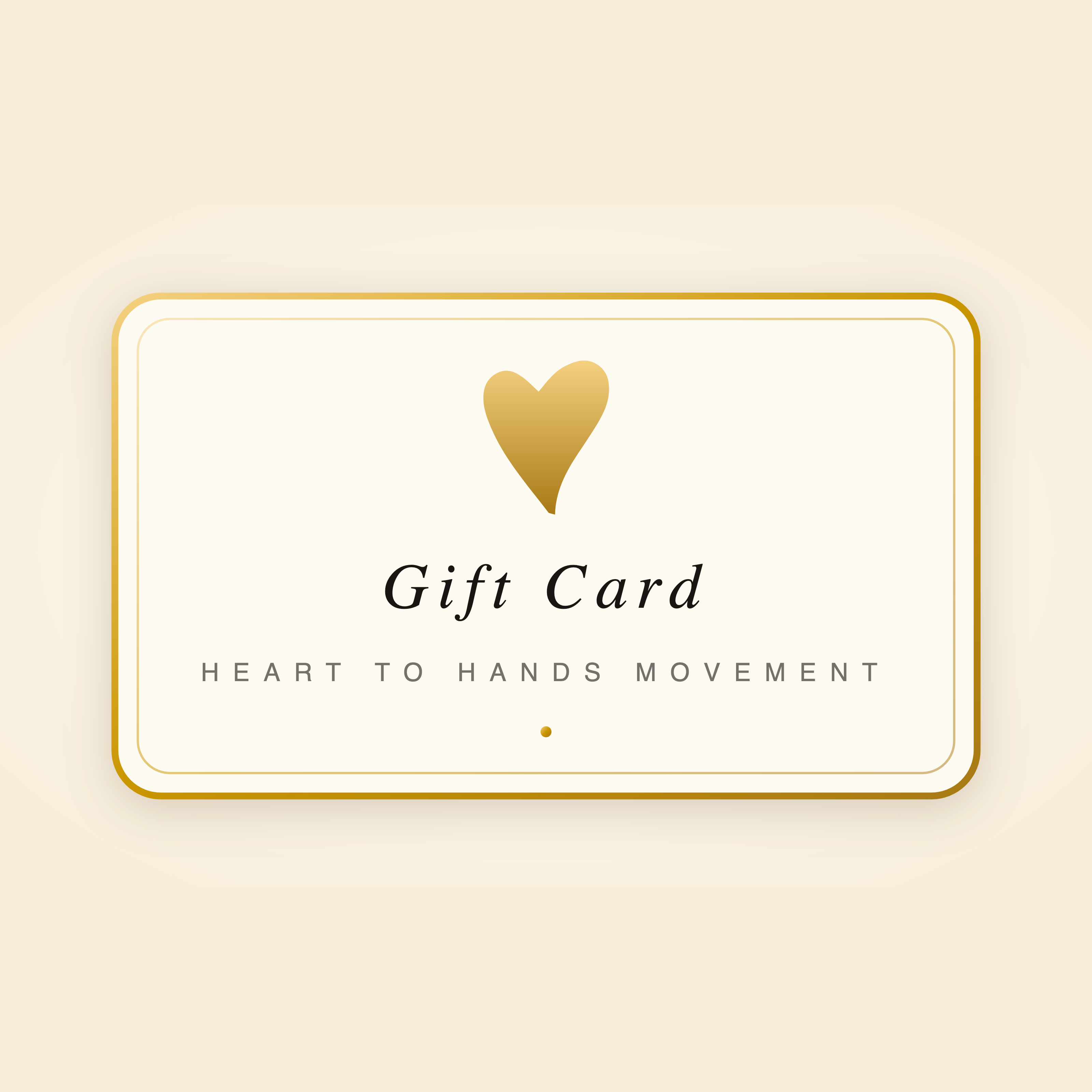 Elegant Minimal — Heart to Hands gift card